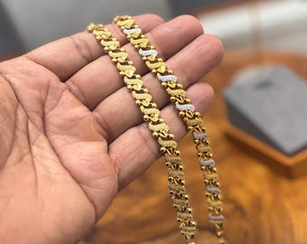 Handmade 24k Gold Plated Bracelet, Gift for Her (18cm)