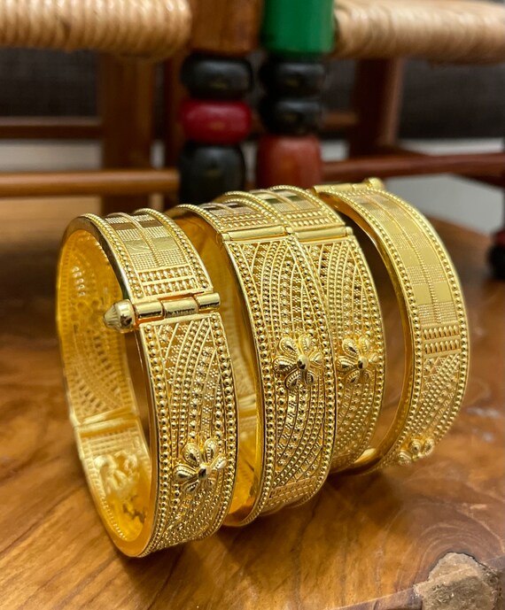 Bangles, Gold Bracelet, Gold Bangles Gift for Women, Wedding Gold