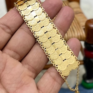 Coin Bracelet, Lira Bracelet, Gold Bracelet, Arab and Middle Eastern Fashion, Muslim Jewelry, Gift for Her