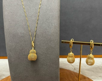 Jewelry Sets, Gold Necklace & Earrings Set,  Gold Jewelry Set for Women, African Fashion Jewelry