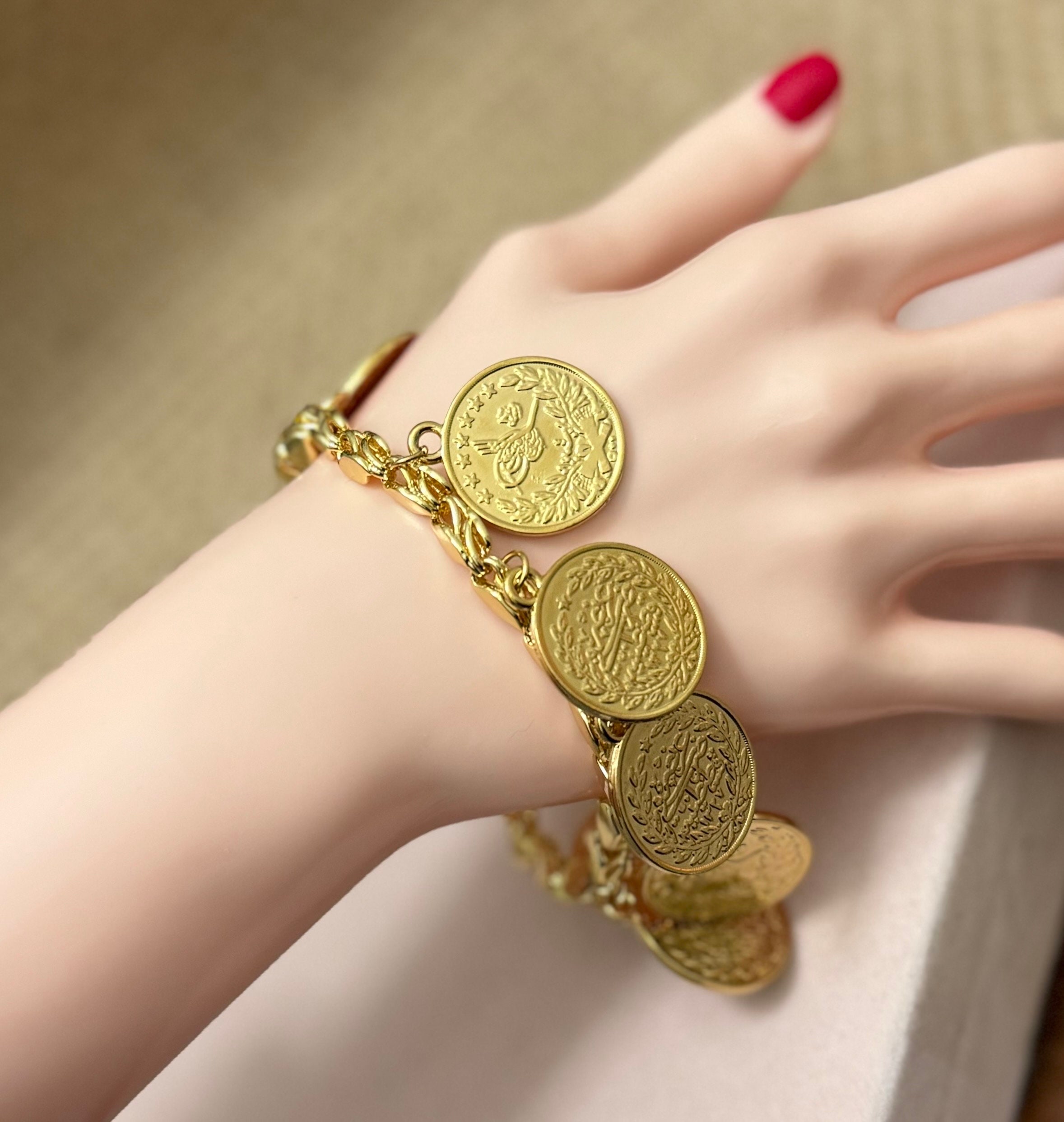 Coin Bracelet for Women,coin Bracelet, Middle Eastern Charm