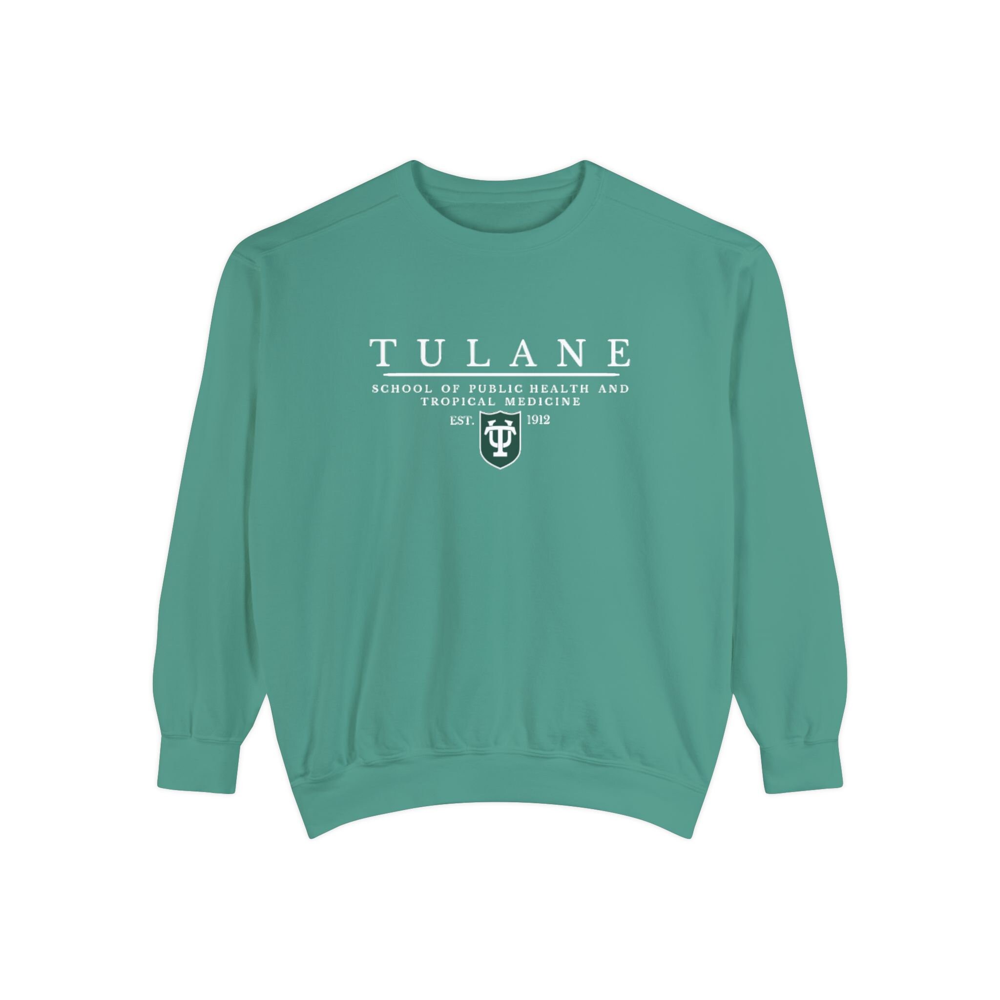 Tulane School of Public Health and Tropical Medicine Unisex Garment dyed Sweatshirt Etsy