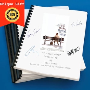 Forrest Gump Movie Script Screenplay Gift for Film Buffs Gift for Movie Lovers Gift Idea Movie Memorabilia Gift for Friend Gift Ideas Gift