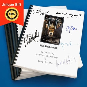 The Fabelman Movie Script Gift for Friends Screenplay Gift for Movie Lovers Memorabilia Movie Gift Ideas for Friends Movie Memorabilia Gift