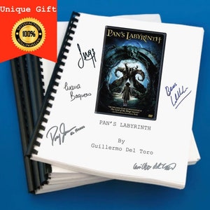 Guión de la película El laberinto del fauno Regalo para cinéfilos Regalo para amantes del cine Regalo para amantes del cine Idea de regalo Recuerdos de cine Los mejores regalos