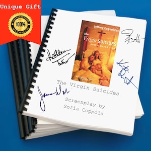 The Virgin Suicides Movie Script Screenplay Gift for Film Buffs Gift for Movie Lovers Gift Idea Movie Memorabilia Gift for Friend Gift Ideas