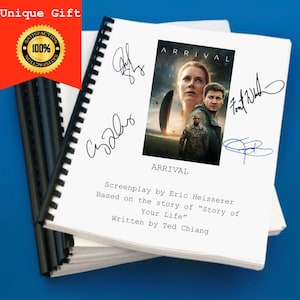 Arrival Movie Script Gift for Friends Screenplay Gift for Movie Lovers Memorabilia Movie Gift Ideas for Friends Movie Memorabilia Gift
