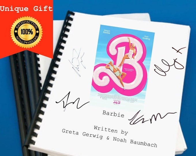 Barbie Movie Script Screenplay Gift for Film Buffs Gift for Movie Lovers Gift Idea Movie