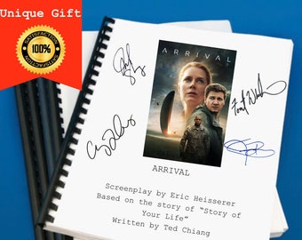 Arrival Movie Script Gift for Friends Screenplay Gift for Movie Lovers Memorabilia Movie Gift Ideas for Friends Movie Memorabilia Gift