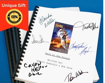 Back to the Future I Movie Script Gift for Friends Screenplay Gift for Movie Lovers Memorabilia Movie Gift Ideas for Friends Movie
