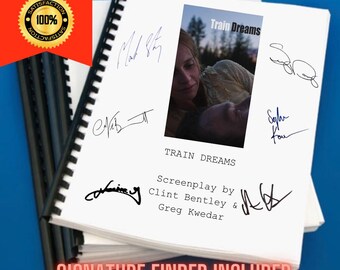Train Dreams Movie Script Screenplay Gift for Film Buffs Gift for Movie Lovers Gift Idea Movie Memorabilia Gift for Friend Gift Ideas