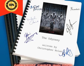The Odyssey Movie Script Screenplay Gift for Film Buffs Gift for Movie Lovers Gift Idea Movie Memorabilia Gift for Friend Gift Ideas