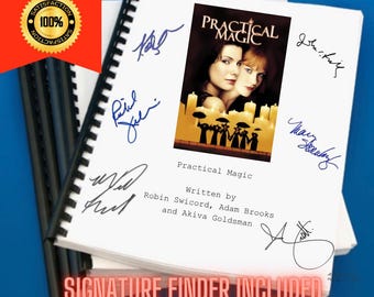 Practical Magic Movie Script Screenplay Gift for Film Buffs Gift for Movie Lovers Gift Idea Movie Memorabilia Gift for Friend Gift Ideas