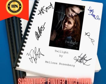 Twilight Movie Script Screenplay Gift for Film Buffs Gift for Movie Lovers Gift Idea Movie Memorabilia Gift for Friend Gift Ideas Gift