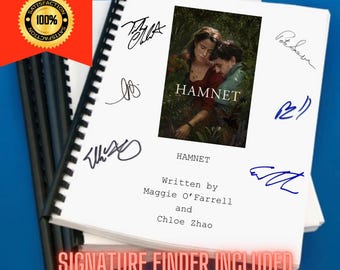 Hamnet Movie Script Screenplay Gift for Film Buffs Gift for Movie Lovers Gift Idea Movie Memorabilia Gift for Friend Gift Ideas