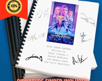 KPop Demon Hunters Movie Script Screenplay Gift for Film Buffs Gift for Movie Lovers Gift Idea Movie Memorabilia Gift for Friend Gift Ideas