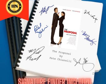 The Proposal Movie Script Screenplay Gift for Film Buffs Gift for Movie Lovers Gift Idea Movie Memorabilia Gift for Friend Gift Ideas Gift