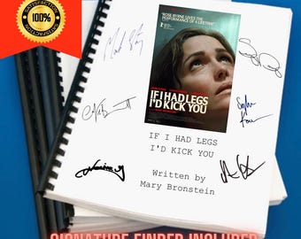 If I Had Legs I'd Kick You Movie Script Screenplay Gift for Film Buffs Gift for Movie Lovers Gift Idea Movie Memorabilia Gift for Friend