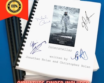 Interstellar Movie Script Gift for Film Buffs Gift for Movie Lovers Memorabilia Movie Gift for Him Gift Idea Gift for Film Lover Gift Ideas