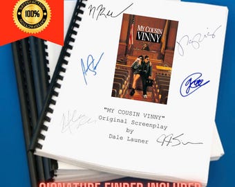 My Cousin Vinny Movie Script Screenplay Gift for Film Buffs Gift for Movie Lovers Gift Idea Movie Memorabilia Gift for Friend Gift Ideas