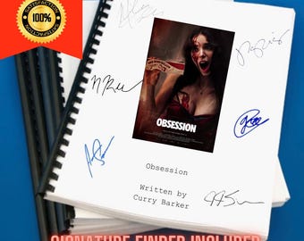 Obsession Movie Script Screenplay Gift for Film Buffs Gift for Movie Lovers Gift Idea Movie Memorabilia Gift for Friend Gift Ideas
