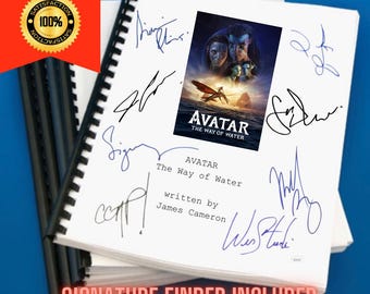 Avatar The Way of Water Movie Script Screenplay Gift for Film Buffs Gift for Movie Lovers Gift Idea Movie Memorabilia Gift for Friend Gift