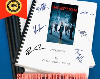 Inception Movie Script Screenplay – Film Buff Memorabilia (21 x 29.7 cm)