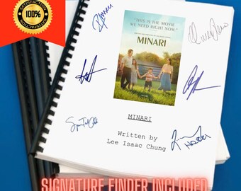 Minari Movie Script Screenplay Gift for Film Buffs Gift for Movie Lovers Gift Idea Movie Memorabilia Gift for Friend Gift Ideas