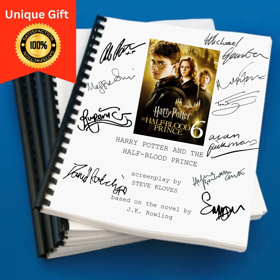 Harry Potter and the Halfblood Prince Movie Script Gift for