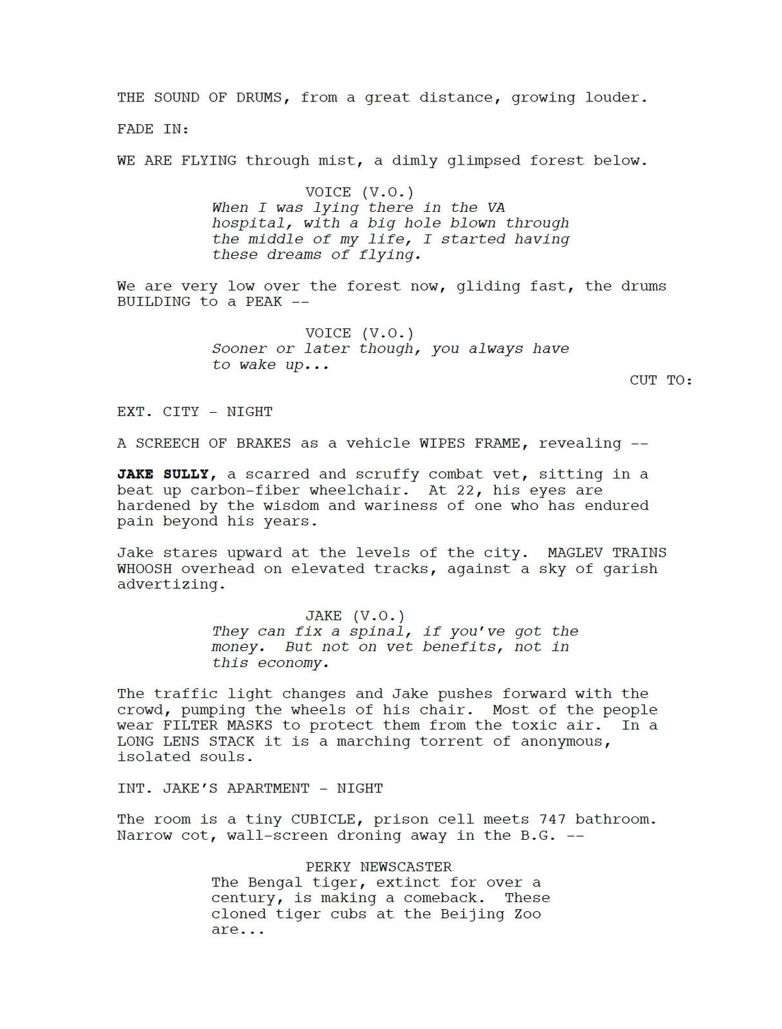 Script Presents Avatar Movie Script Screenplay Gift for Film Buffs Gift for Movie ...