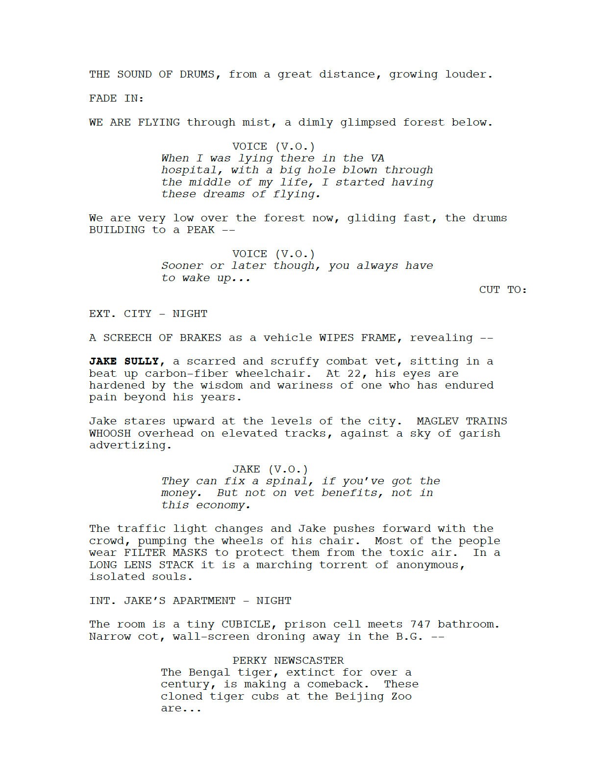 Avatar Movie Script Screenplay Gift for Film Buffs Gift for Movie ...