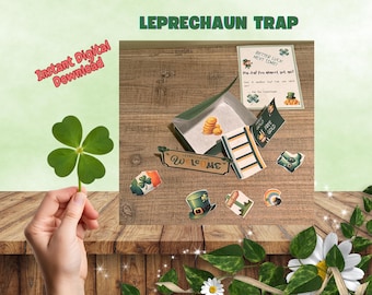 St. Patrick’s Day Leprechaun Kit Memory Game St. Patrick’s Day Printable Leprechaun Trap DIY Leprechaun Trap Leprechaun Bait Classroom Craft