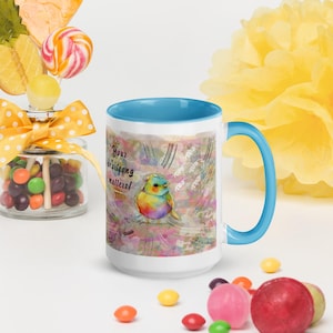 Vogel Becher Vogel Kaffeetasse Künstlerischer Vogel-Liebhaber Geschenk Kaffee-Liebhaber-Tasse Einzigartige Vogel-Liebhaber Geschenk Vogel Kaffeetasse Vogel-Enthusiast Geschenk Vogel Nerd