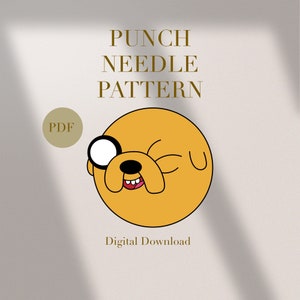 Teddy Bear Dog Cartoon Animal Mug Rug Punch Needle PDF Pattern Beginners Download Punch Needle Design SVG Pattern Punch Needle Template