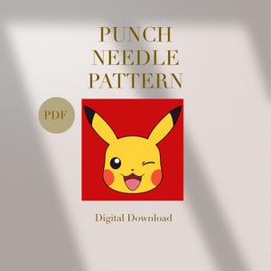 Cartoon Characters Mug Rug Punch Needle PDF Pattern Beginners Instant Download Punch Needle Design SVG Pattern Punch Needle Template