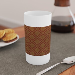 Vintage japanische Muster Keramik konische Kaffeetassen (3 Unze, 8 Unze, 12 Unze)