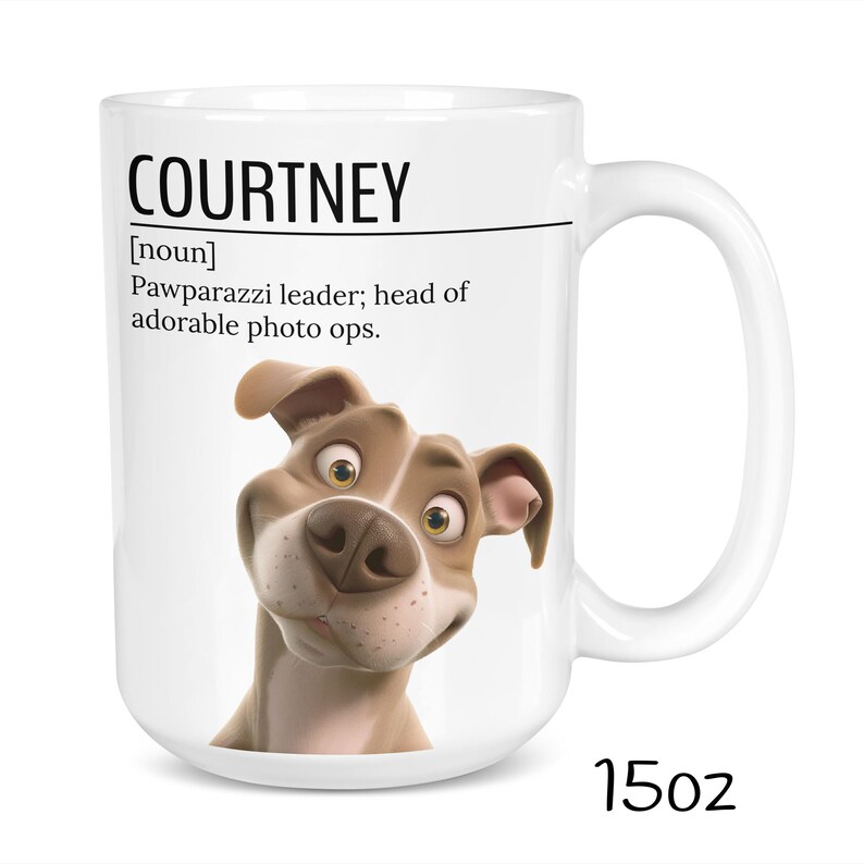 Handmade Mug for Birthday Gifts Pawparazzi Leader Dog Mugs for Sister