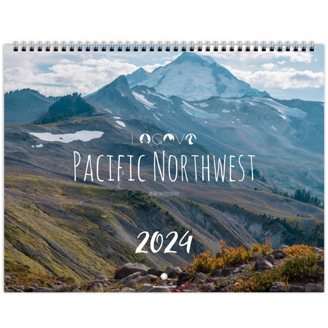 Pacific Northwest 2024 Wall Calendar Etsy