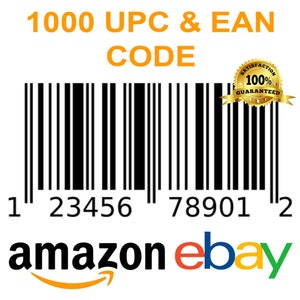 1.000 Upc Ean Code - Schnelle und zuverlässige UPC & EAN Codes - Sofortige Listungsmöglichkeit für Ihre Produkte!