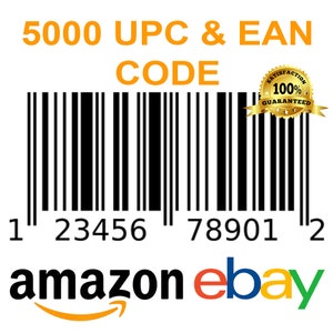 5.000 Upc-EAN-Codes – Schnelle und zuverlässige UPC- und EAN-Codes – sofortige Listungsmöglichkeit für Ihre Produkte!