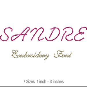Pearls Embroidery Font, Machine Embroidery Font, Full alphabet Embroidery Font, Bx native Embroidery font set, 7 Sizes, Instant Download