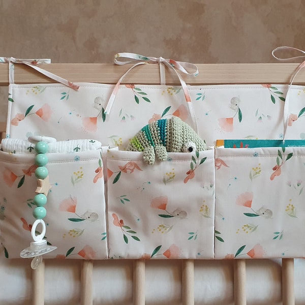 sewing pattern for nursery crip caddy organizer hanging bed pocket organizer