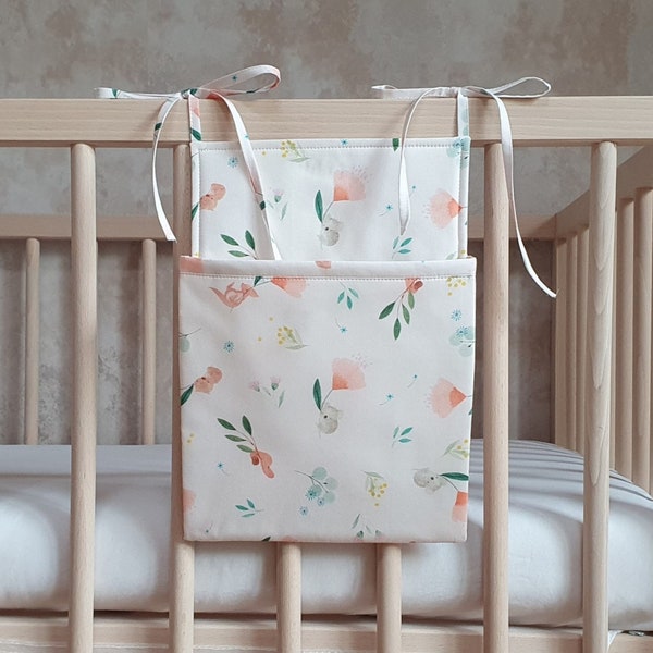 nursery crib caddy organizer PDF sewing pattern hanging bed pocket organizer hanging basket pocket