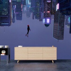 Carta da parati murale Spiderman, carta da parati Spider-man, decorazione per la cameretta dei bambini, carta da parati per bambini, autoadesiva, stacca e attacca, tessuto non tessuto