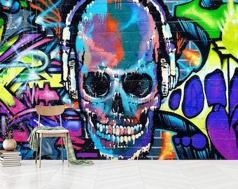 グラフィティ　アート　インテリア　絵　絵画　graffiti art グラフィティ壁壁紙壁画 / グラフィティデザイン壁紙 / グラフィティ