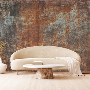 Rusty Metal Wallpaper: Peel and Stick Rust Wall Mural