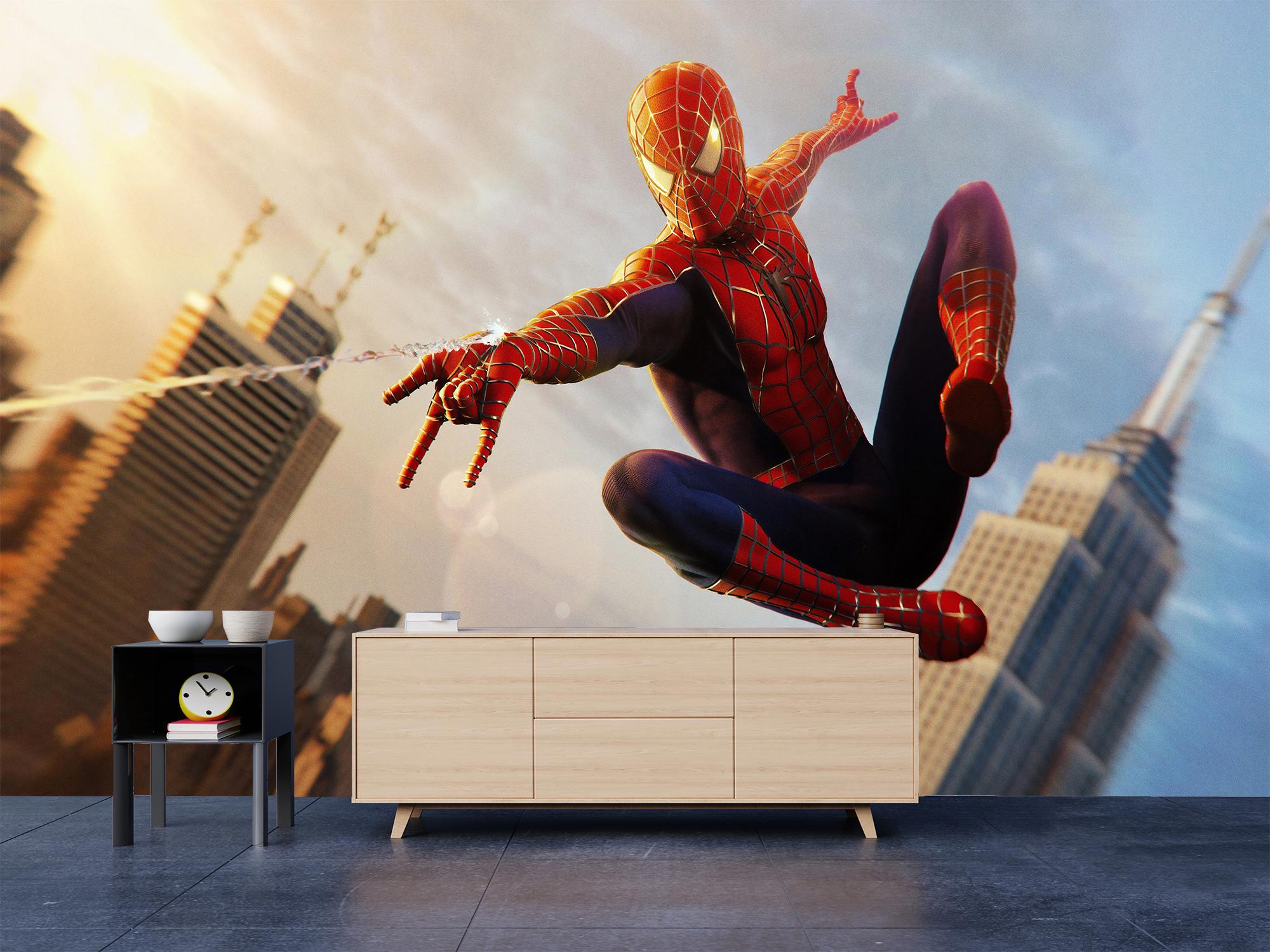 Spiderman Peel and Stick Wallpaper: Avengers Teen Room Decor - Etsy