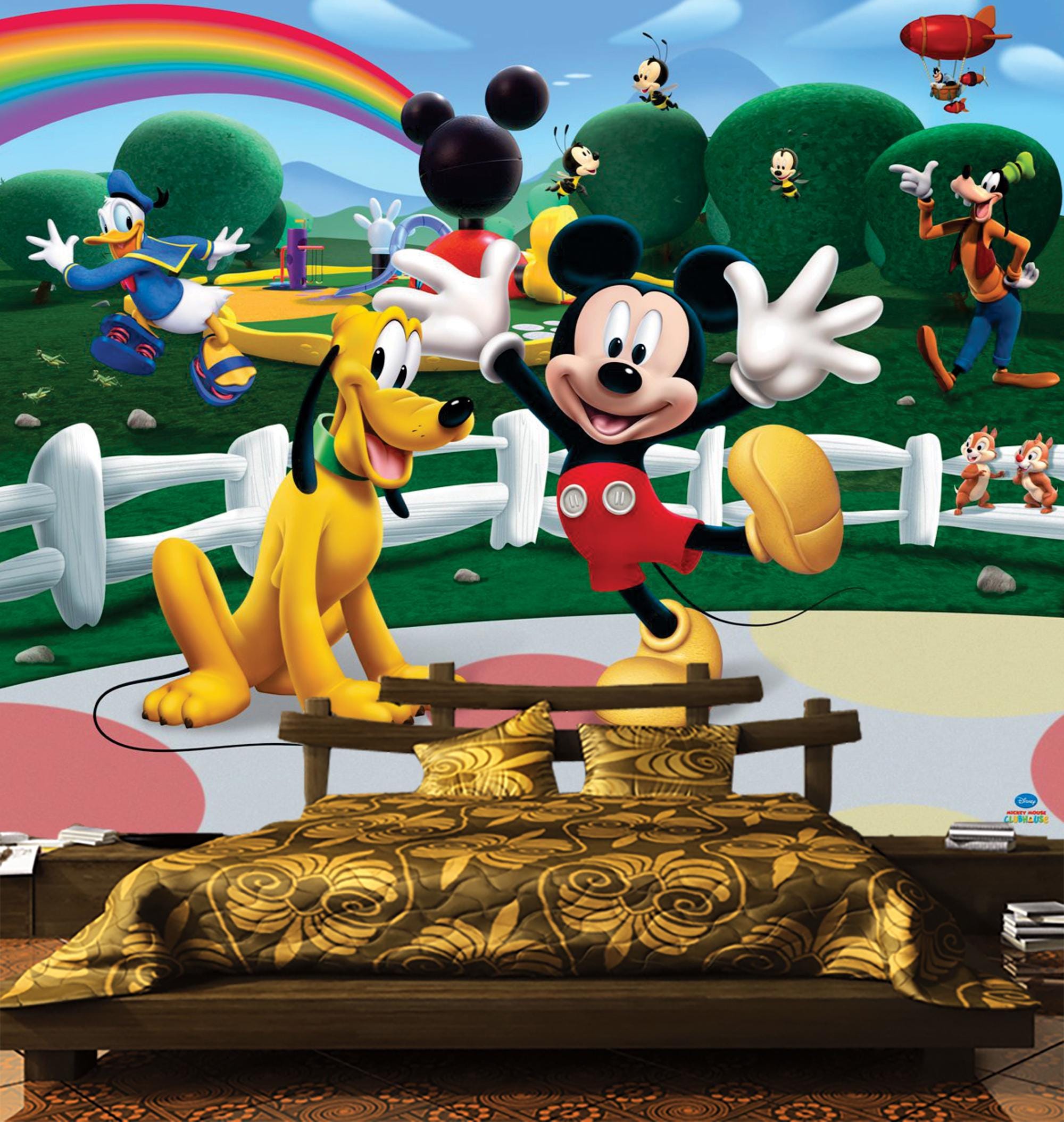 Mickey Mouse & Friends Kids Room Wallpaper:peel and Stick or Non