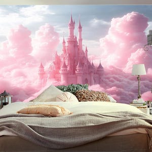 Princess Castle Wallpaper Mural: Kids Room Decor, Peel and Stick