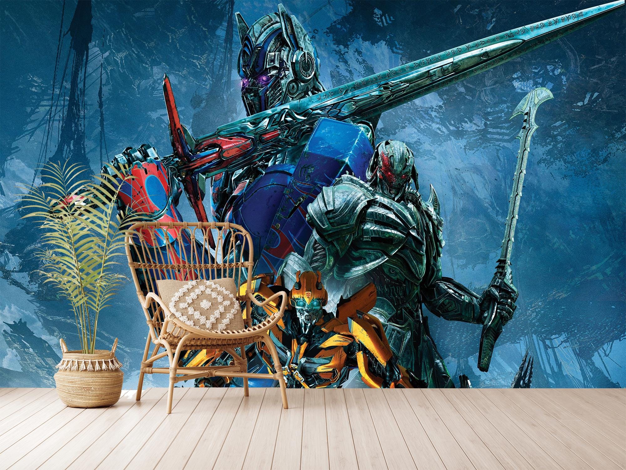 Transformers Wallpaper: Superhero Kids Room Decor (peel and Stick) - Etsy, image size:2000x1500